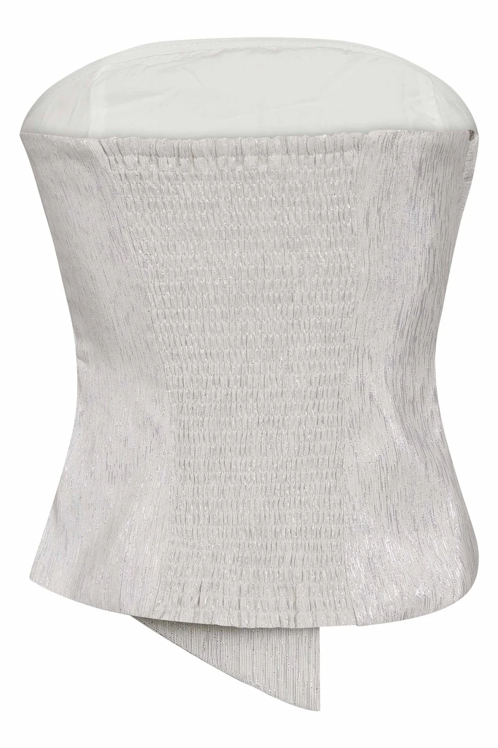 Bia Knot Tube Top 45191 | Silver | Top fra Co'couture - Image 3