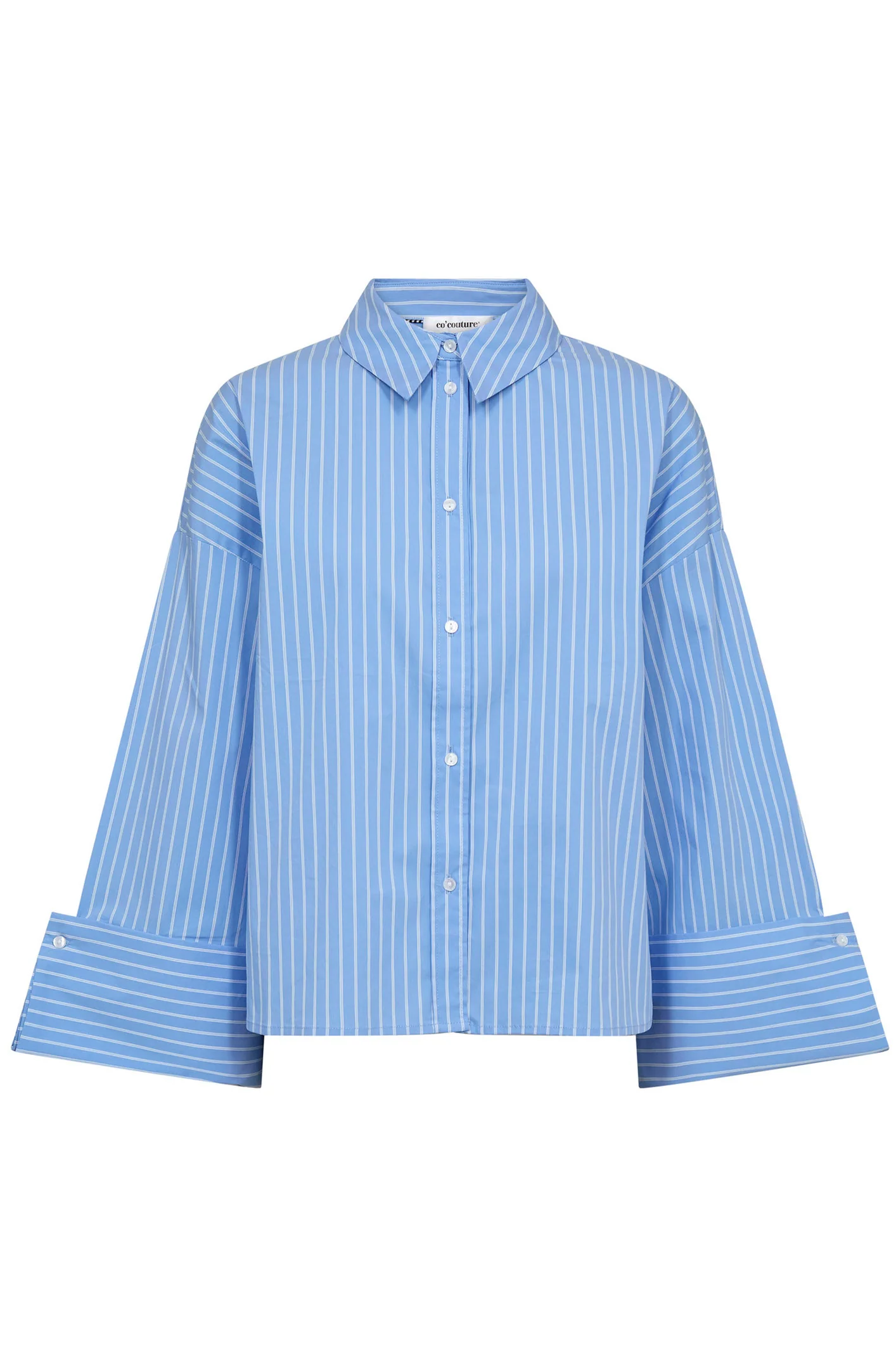 Bianca Wide Cuff Shirt 35940 | Pale Blue | Bluse fra Co'couture