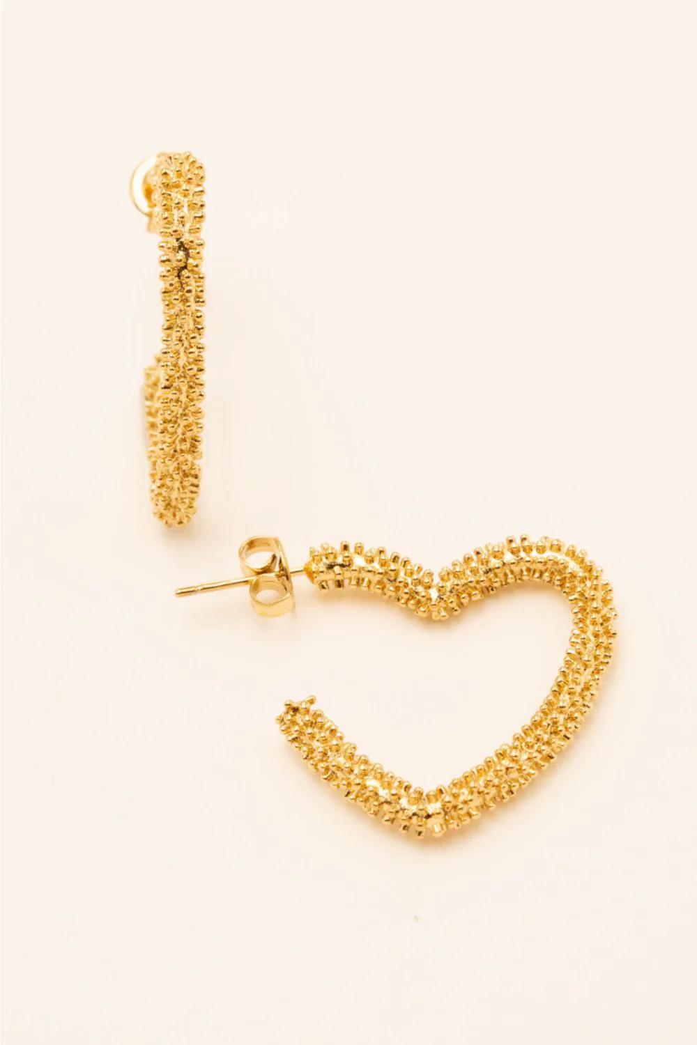 Big Heart Earring | Forgyldt | Øreringe fra Birdsong - Image 2