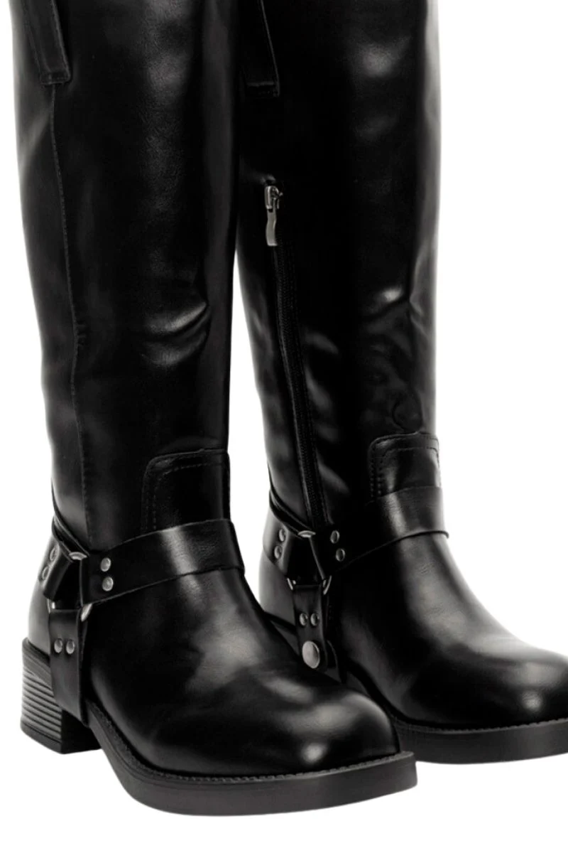 Biker boot Y3209 | Black | Støvler fra Avery - Image 4