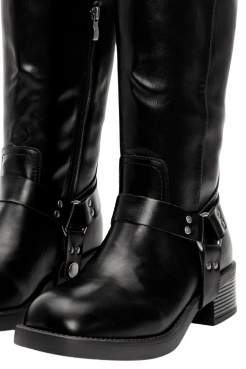 Biker boot Y3209 | Black | Støvler fra Avery - Image 5