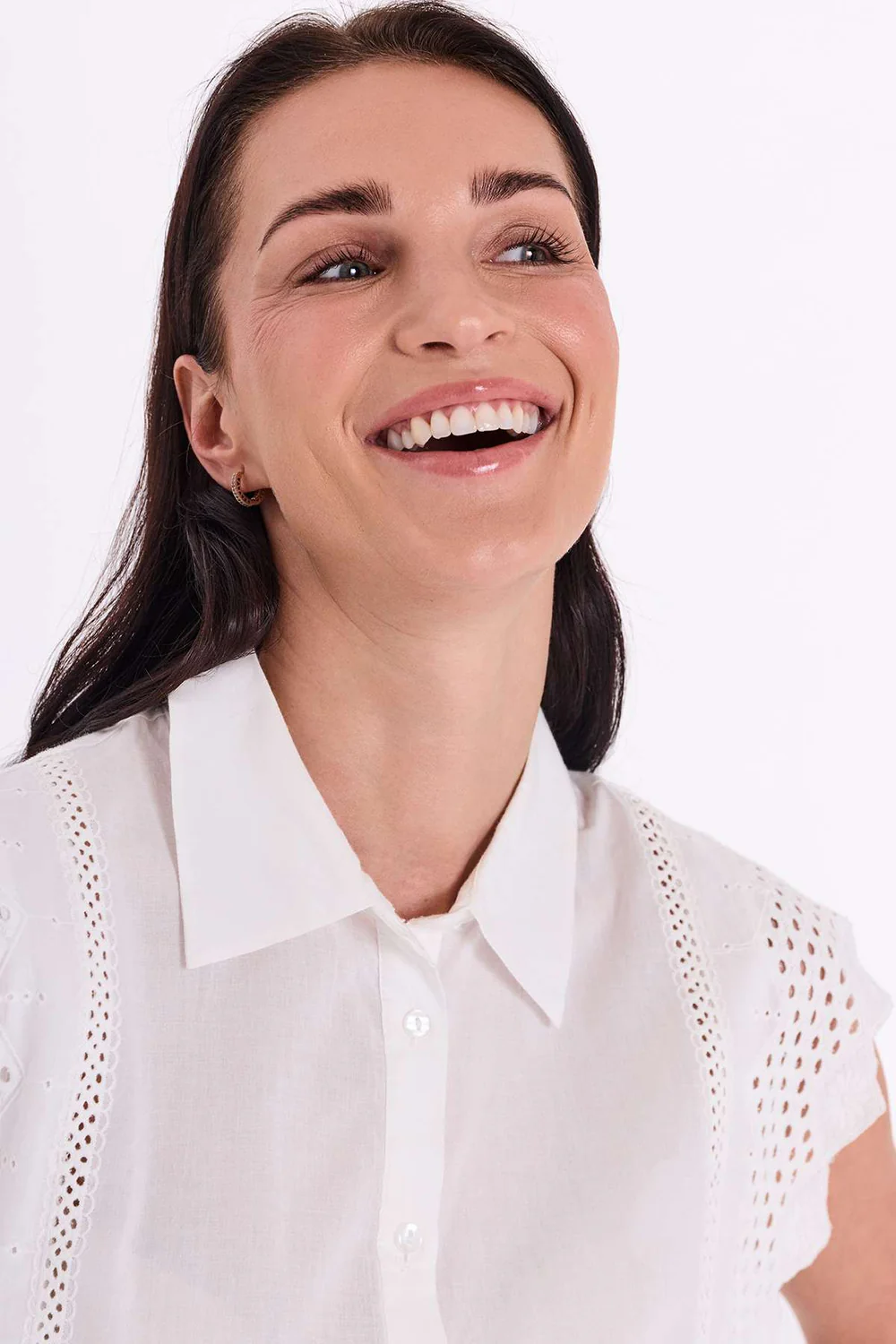 Bina Blouse 208208 | Brilliant White | Bluse fra Freequent - Image 6