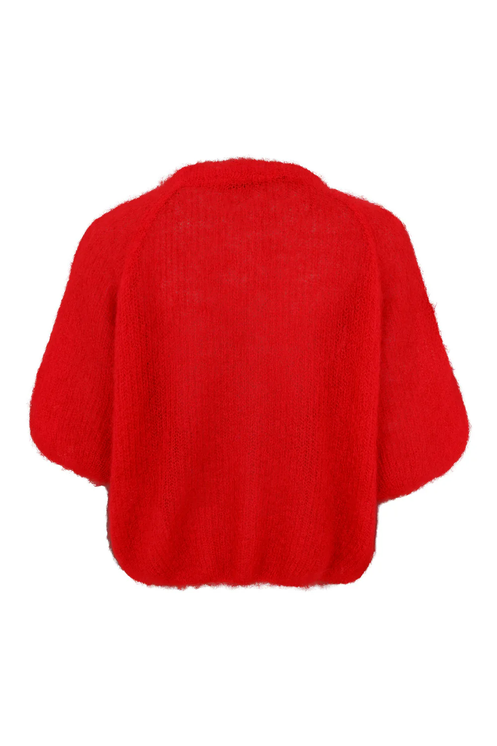 Bjoerk Patent Knit Cardigan | Red | Strik fra Black Colour - Image 4