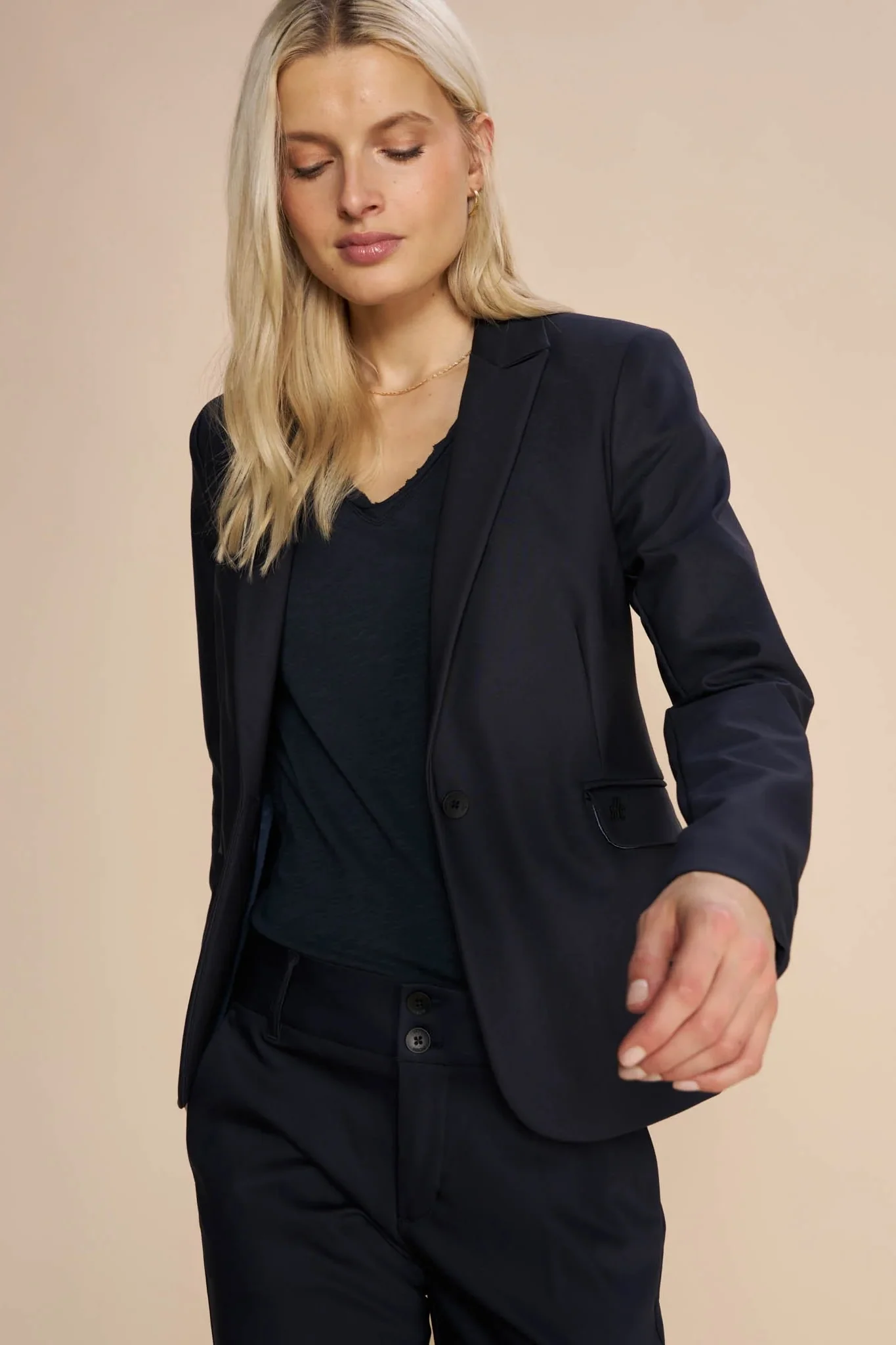 Blake Night Blazer | Navy | Blazer fra Mos Mosh - Image 22