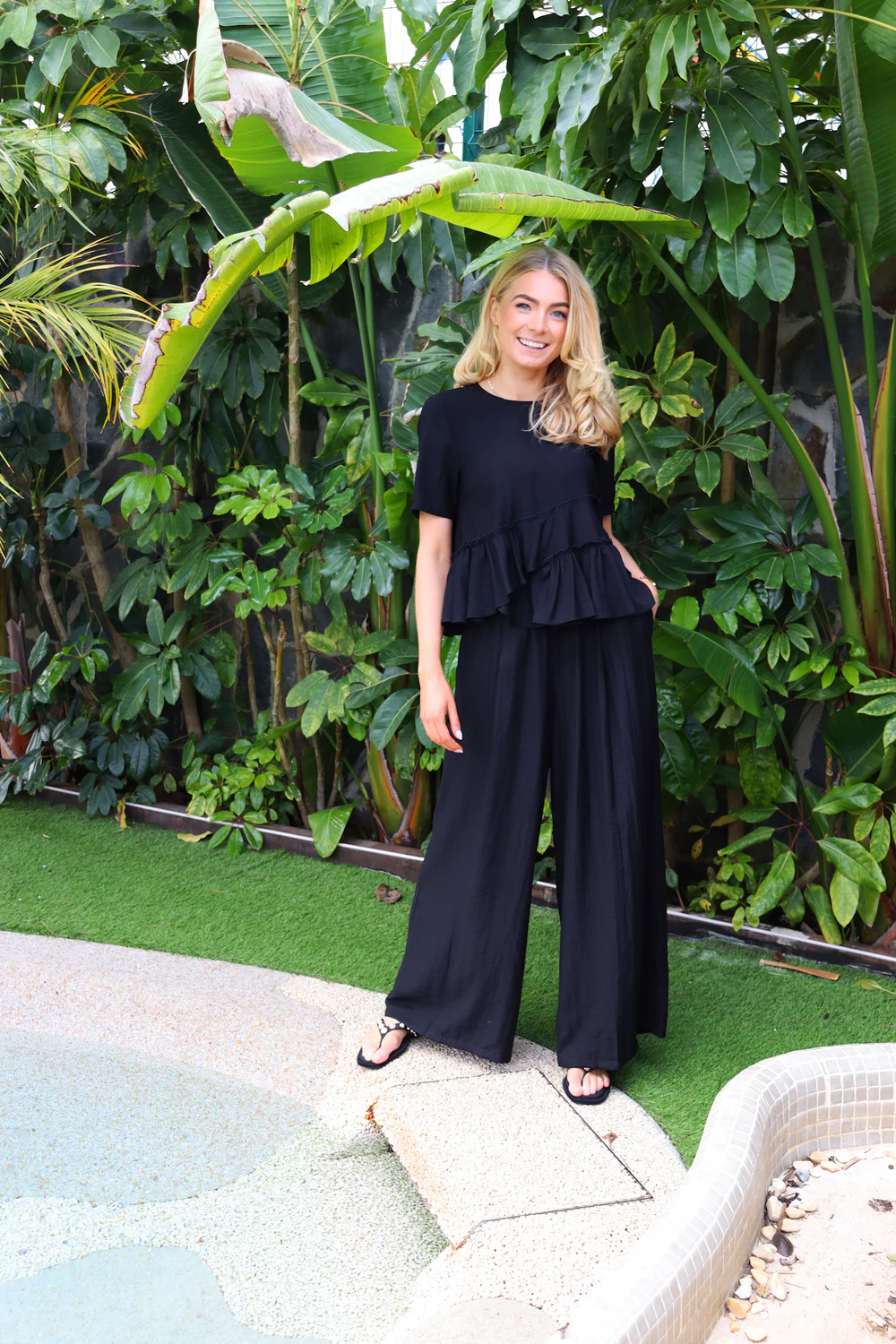 Bob Wide Pants | Black - Image 2