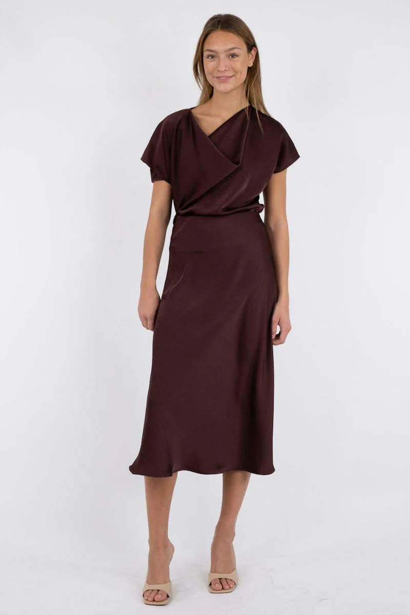 Bovary Skirt | Burgundy | Nederdel fra Neo Noir - Image 7