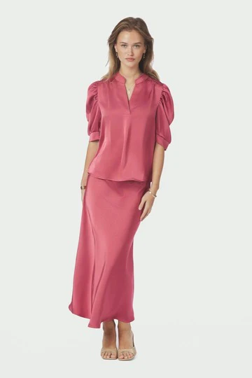 Bovary Skirt | Cherry Pink | Nederdel fra Neo Noir - Image 6