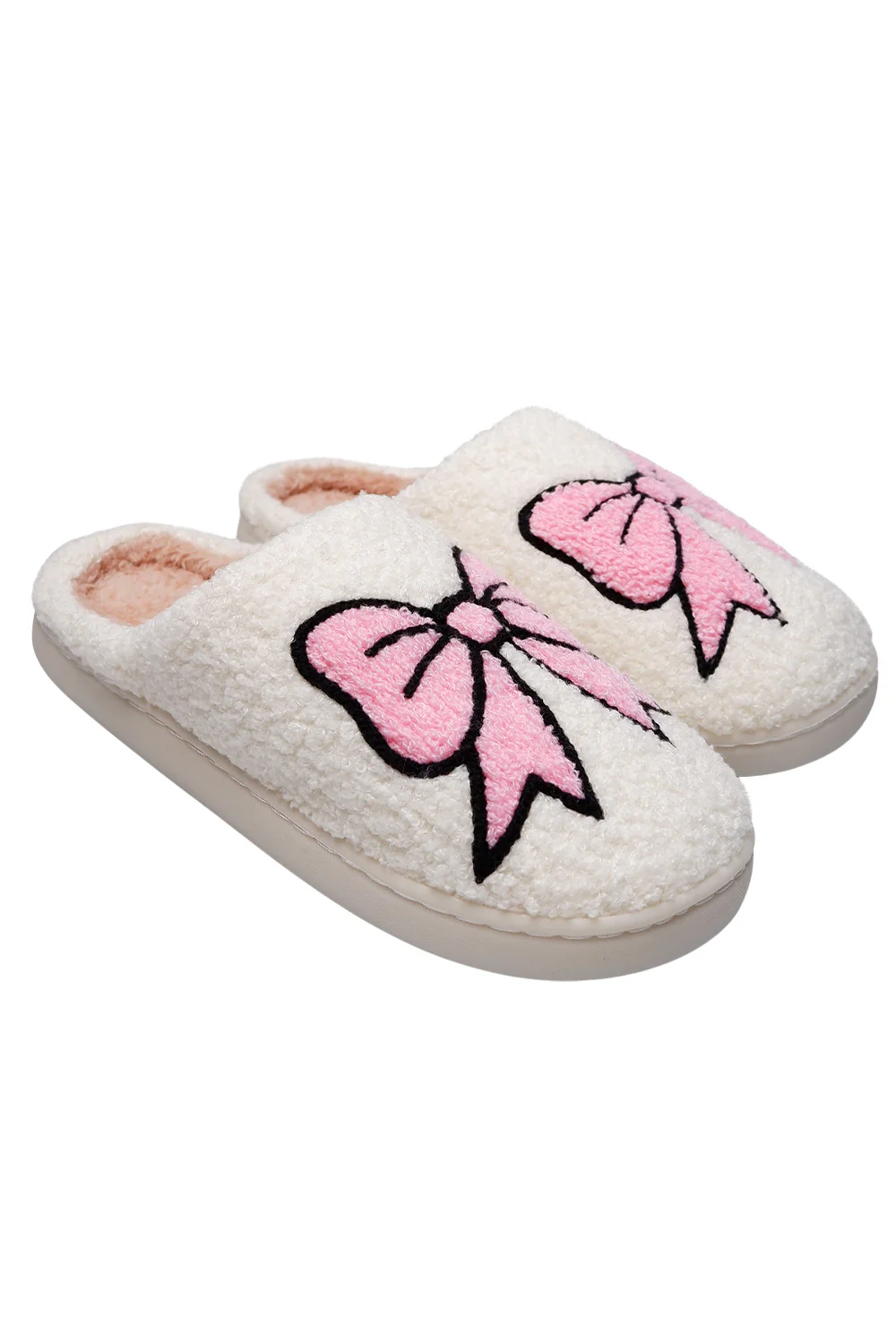 Bow Slippers | Off White | Sutsko fra Black Colour - Image 3