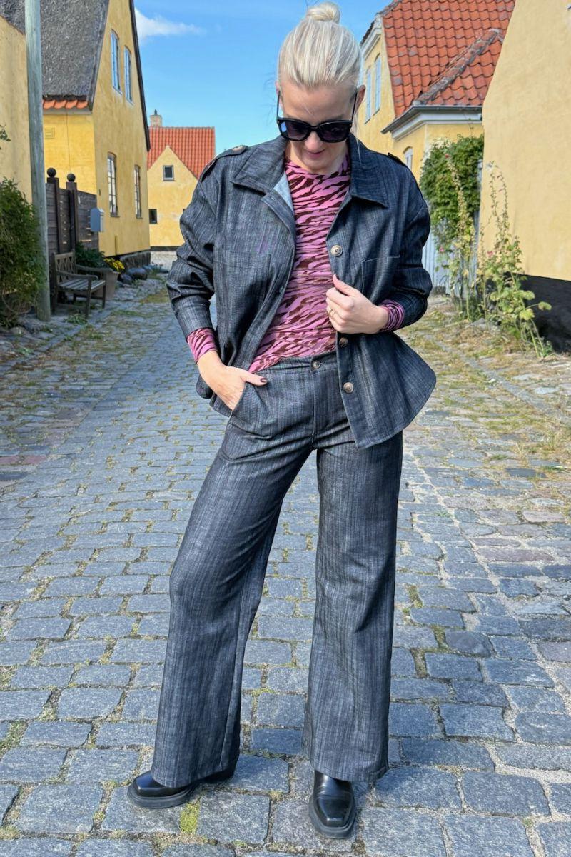 Box Pant | Black Denim | Bukser fra Black Colour - Image 3