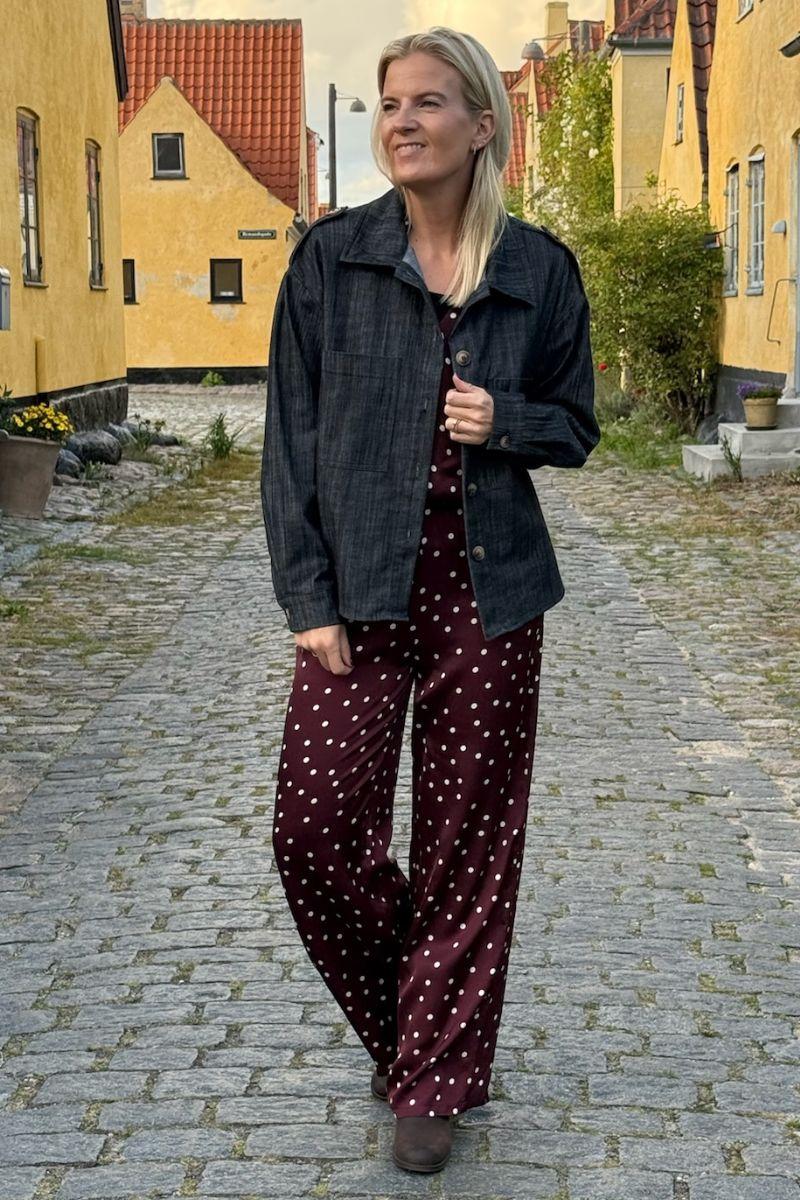 Box Shirt Jacket | Black Denim | Jakker fra Black Colour - Image 9
