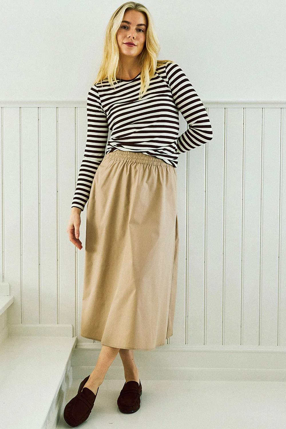 Breeze Skirt 212028 | Silver Mink | Nederdel fra Freequent