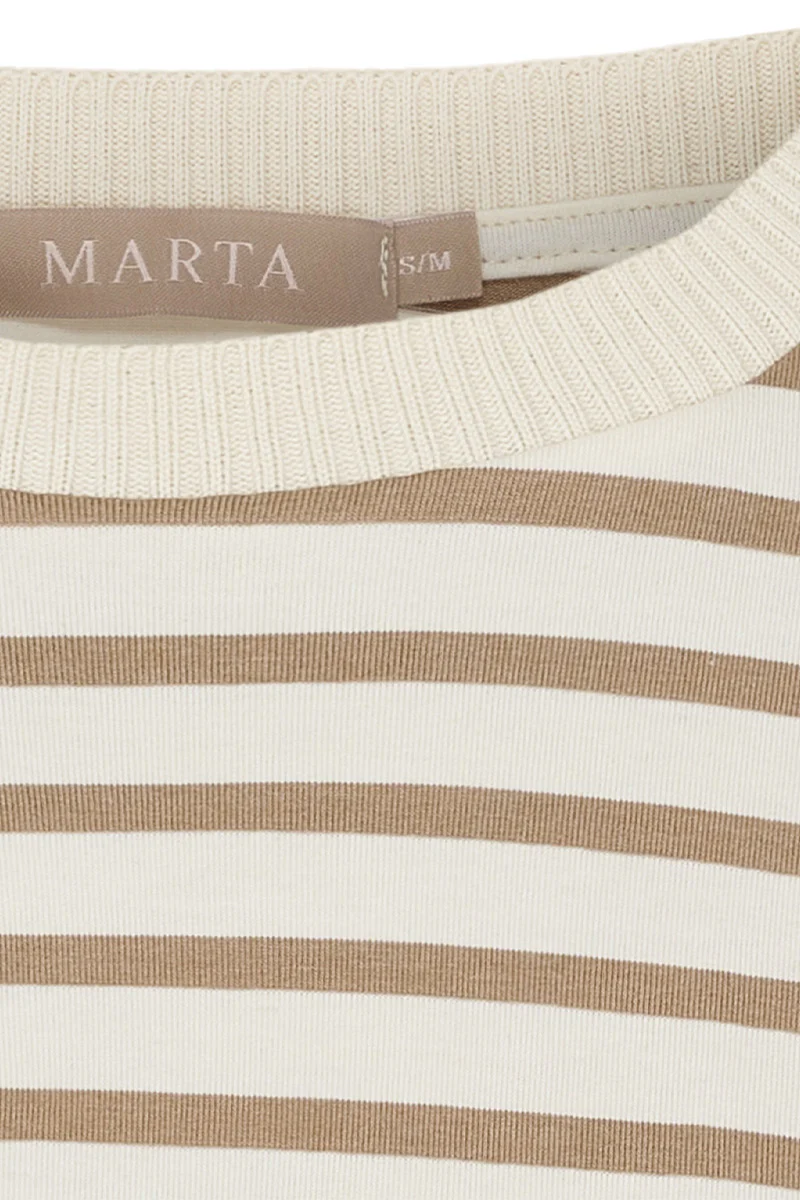 Brooklyn Tee | Beige/Fango | T-shirt fra Marta du Chateau - Image 2