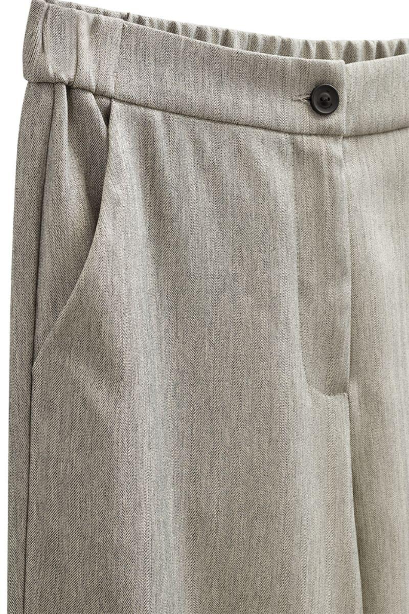 Caia Pants 207342 | Light Grey Melange | Bukser fra Freequent - Image 6