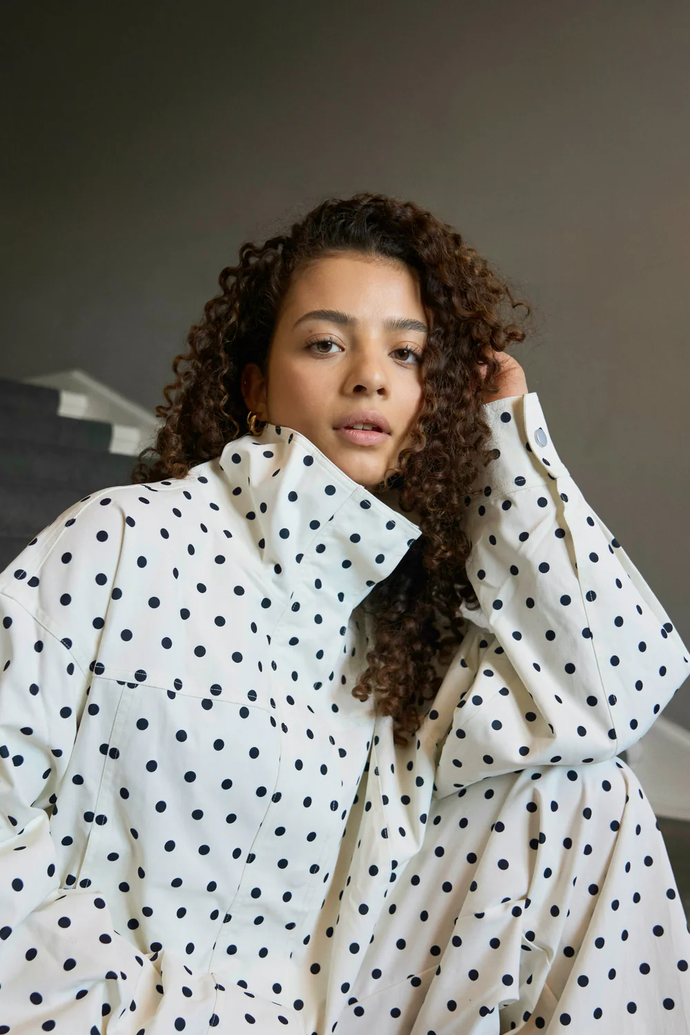 Callisa Dot Jacket | White | Jakke fra Neo Noir