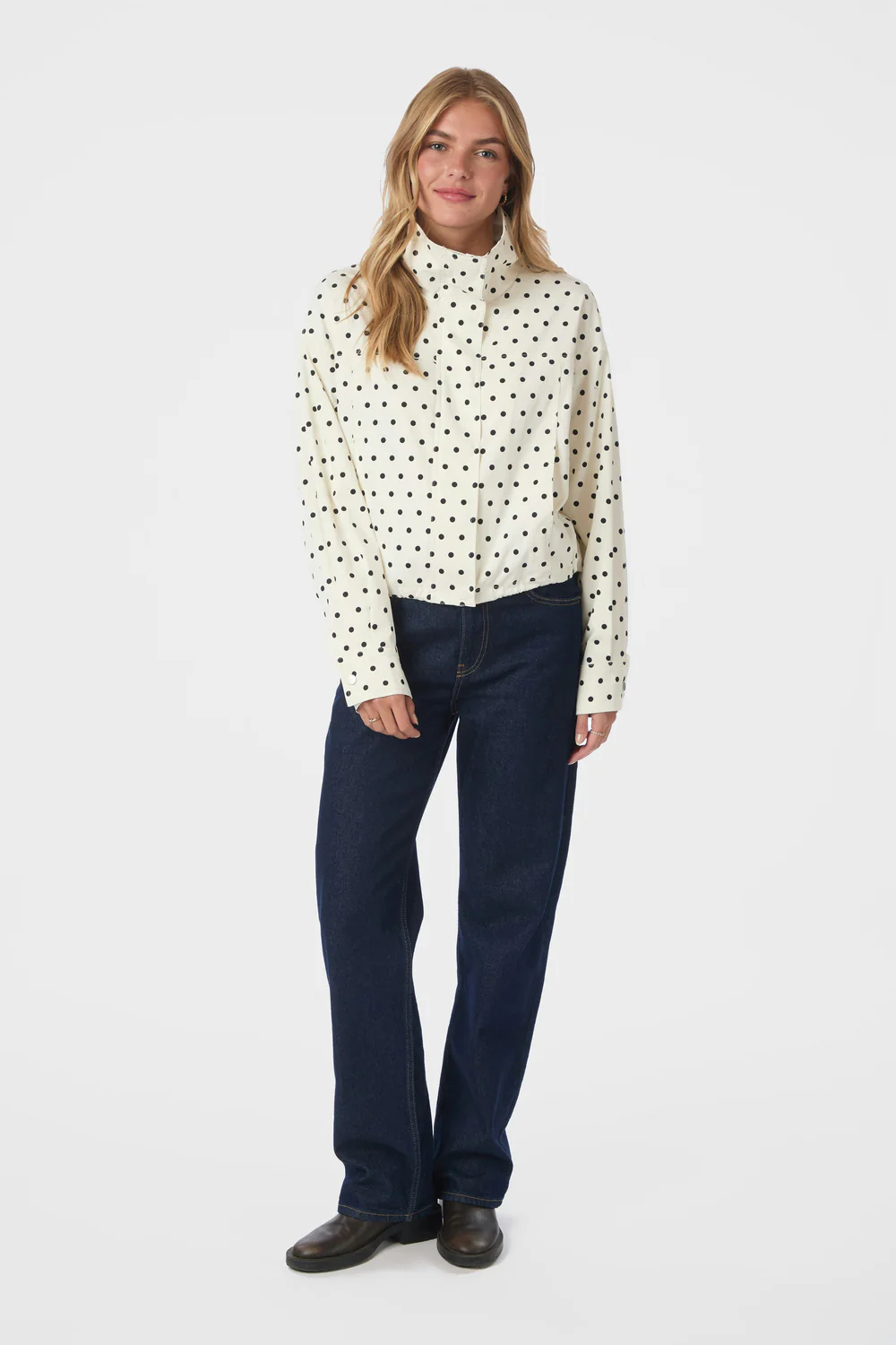 Callisa Dot Jacket | White | Jakke fra Neo Noir - Image 4