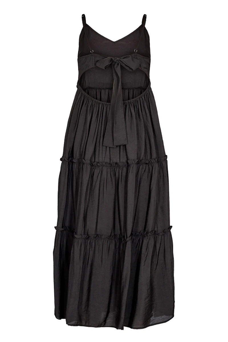 Callum Open Back Strap Dress 36175 | Black | Kjole fra Co'couture - Image 2