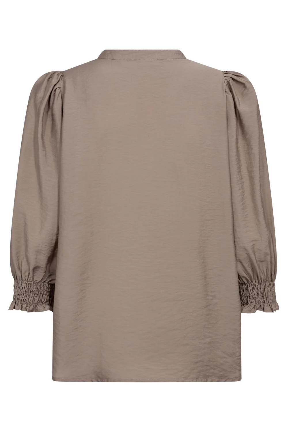 Callumcc Lace Puff V-Shirt | Taupe | Skjorte fra Co'Couture - Image 5