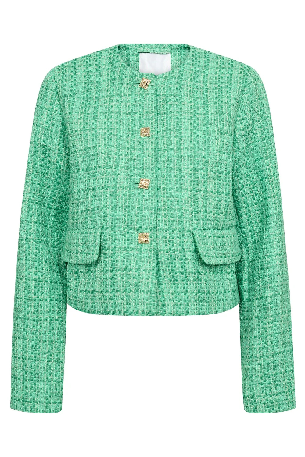 Calvin Boucle Jacket 40039 | Green | Jakke fra Co'couture - Image 2
