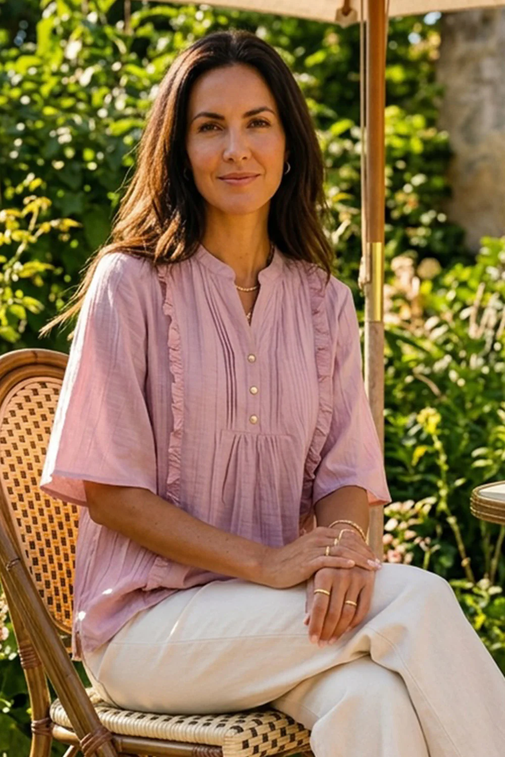 Camilla Blouse 2958 | Rosa | Bluse fra Prepair