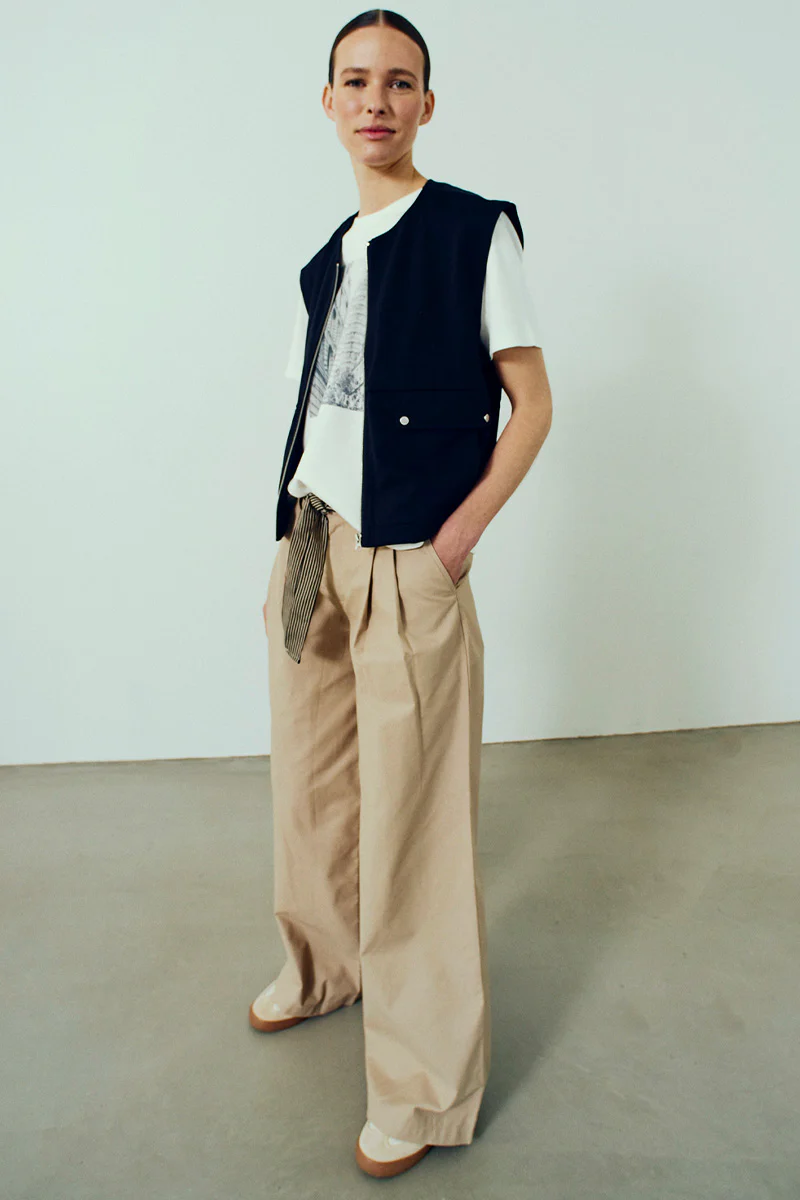 Cana Pants 207408 | Silver Mink | Bukser fra Freequent - Image 3