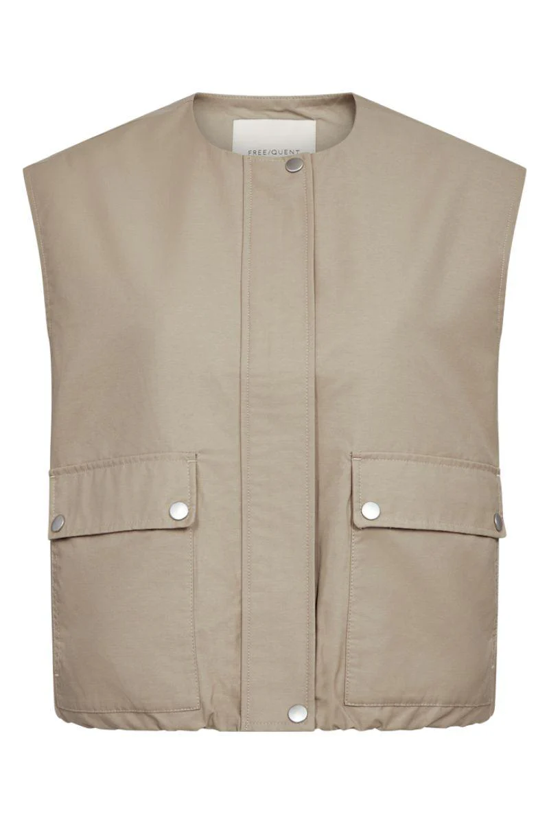 Cana Waistcoat 207721 | Silver Mink | Vest fra Freequent - Image 2