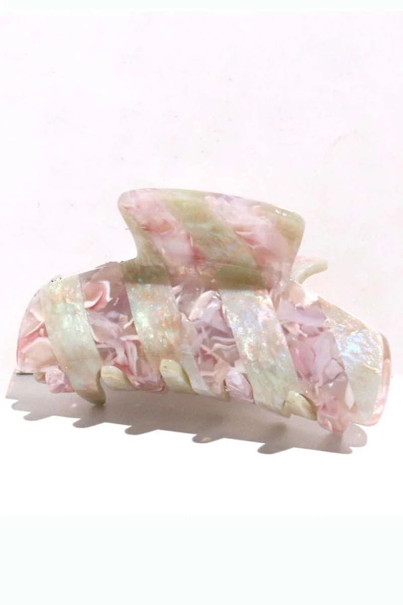Candy Hair Claw | Baby Pink/Pearl | Hårspænde fra By Timm
