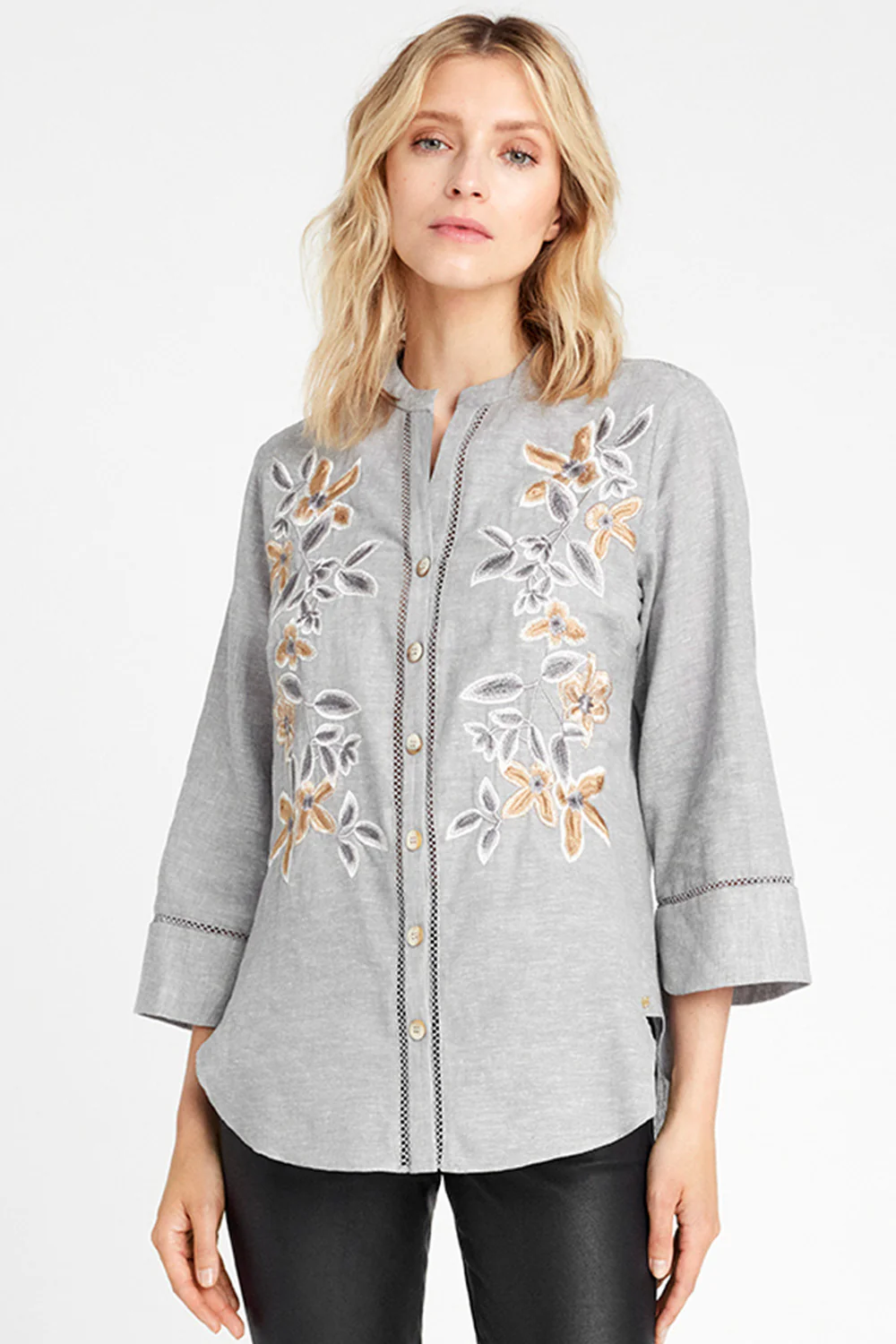 Carmen shirt | Steel | Skjorte fra Gustav - Image 2