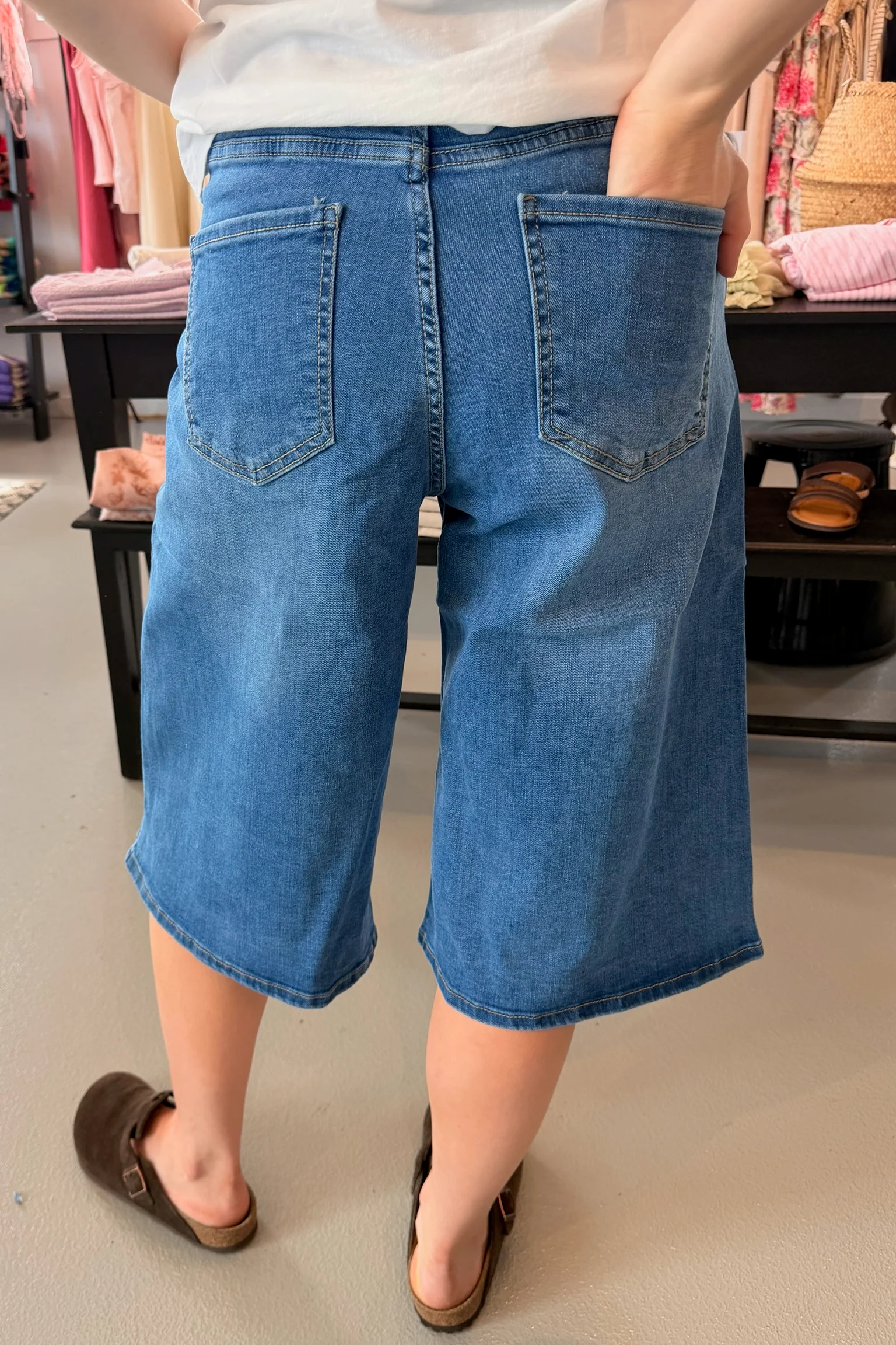 Carter Culotte Jeans | Denim Blue - Image 2