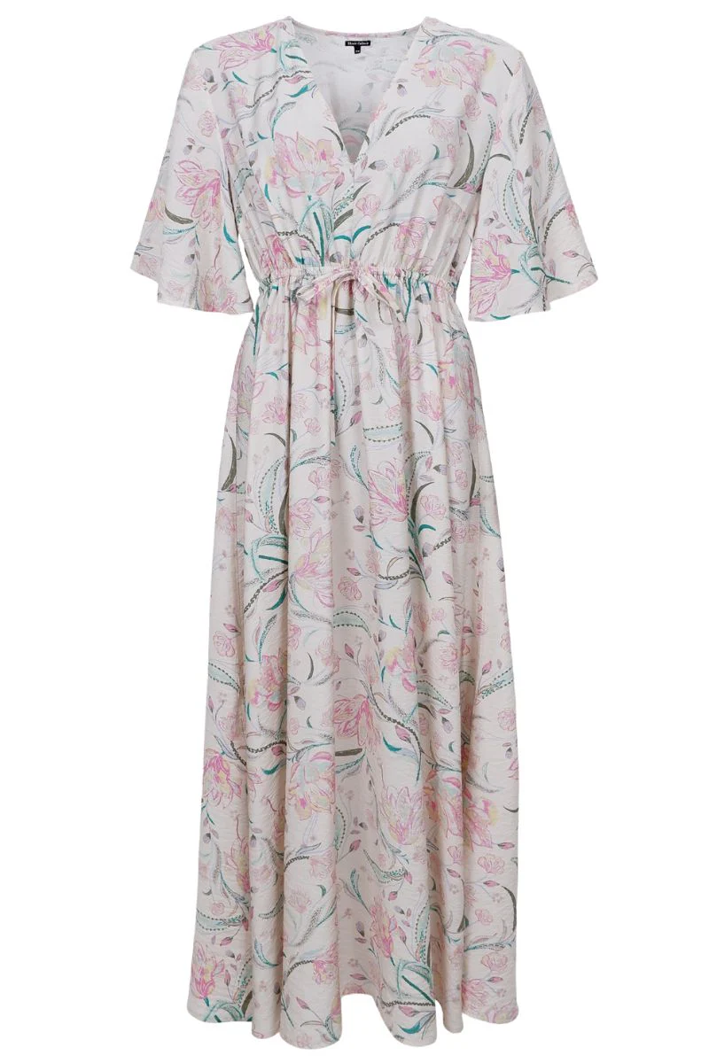 Cassandra Dress | Off White Rose | Kjole fra Black Colour - Image 2