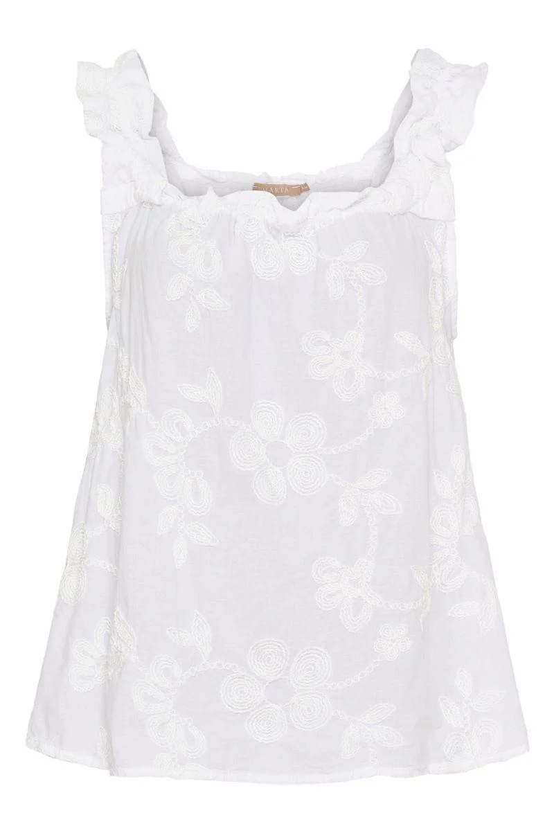 Cassandra Top | White | Top fra Marta du Chateau