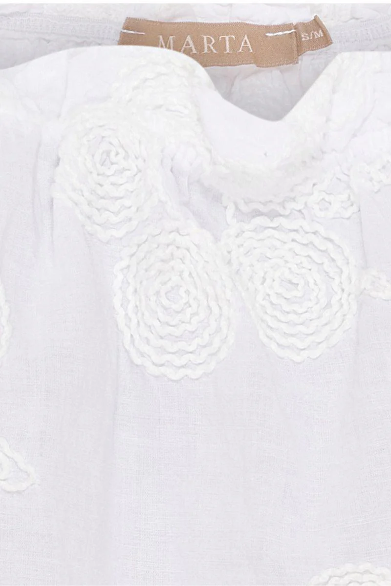 Cassandra Top | White | Top fra Marta du Chateau - Image 3