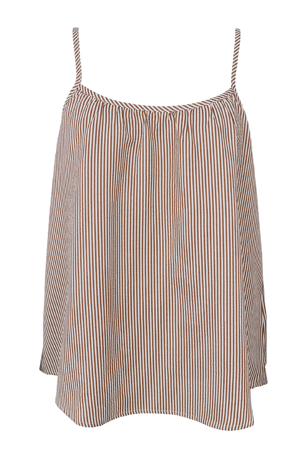 Catherine Strap Top | Camel | Top fra Black Colour - Image 2