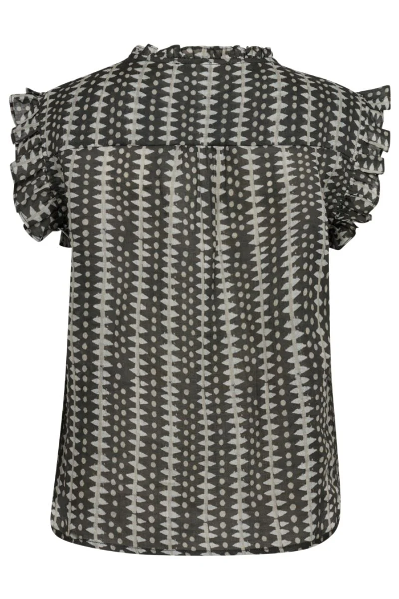 Caya Top 35495 | Mocca | S/S Shirts fra Co'couture - Image 2