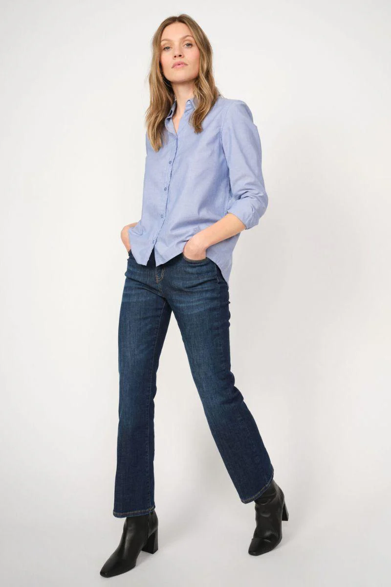 Cecilia Cover Long Jeans | Blue Denim | Jeans fra Mos Mosh - Image 14
