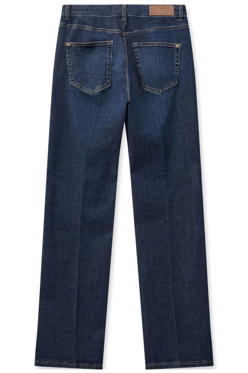 Cecilia Cover Long Jeans | Blue Denim | Jeans fra Mos Mosh - Image 6