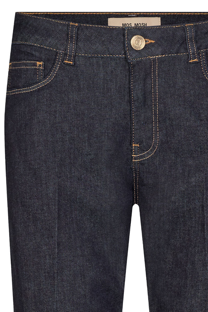 Cecilia Cover Jeans | Dark Blue | Vide ankel jeans fra Mos Mosh - Image 6