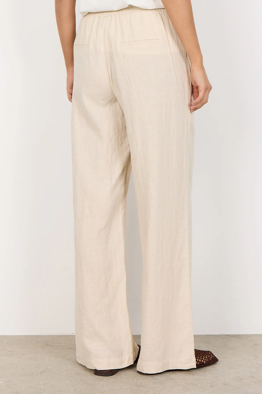 Chloe Pants | Beige | Bukser fra French Laundry - Image 5