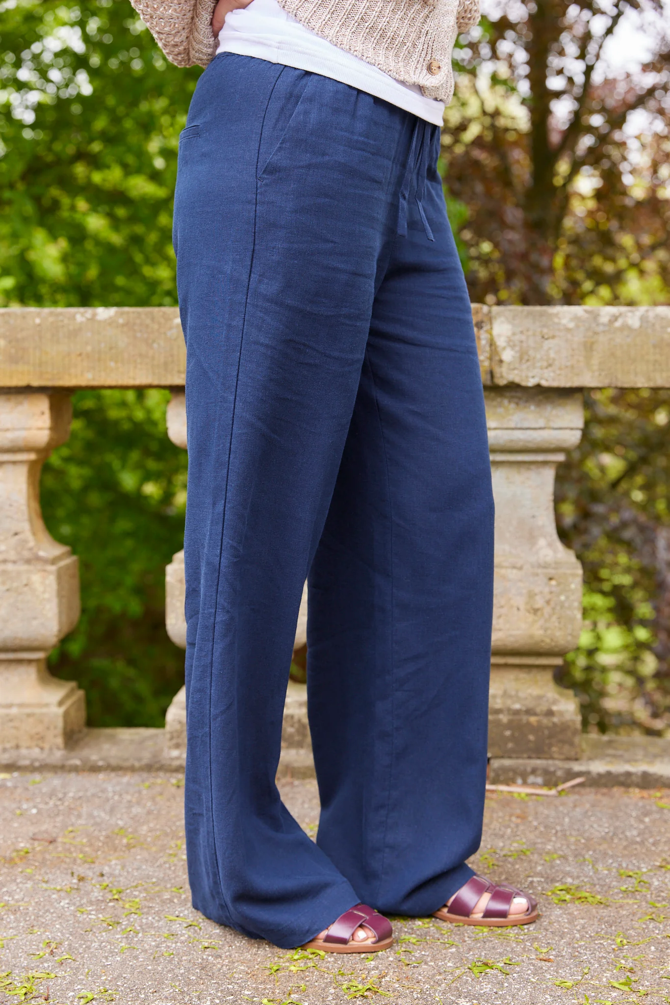Chloe Pants | Navy | Bukser fra French Laundry - Image 2