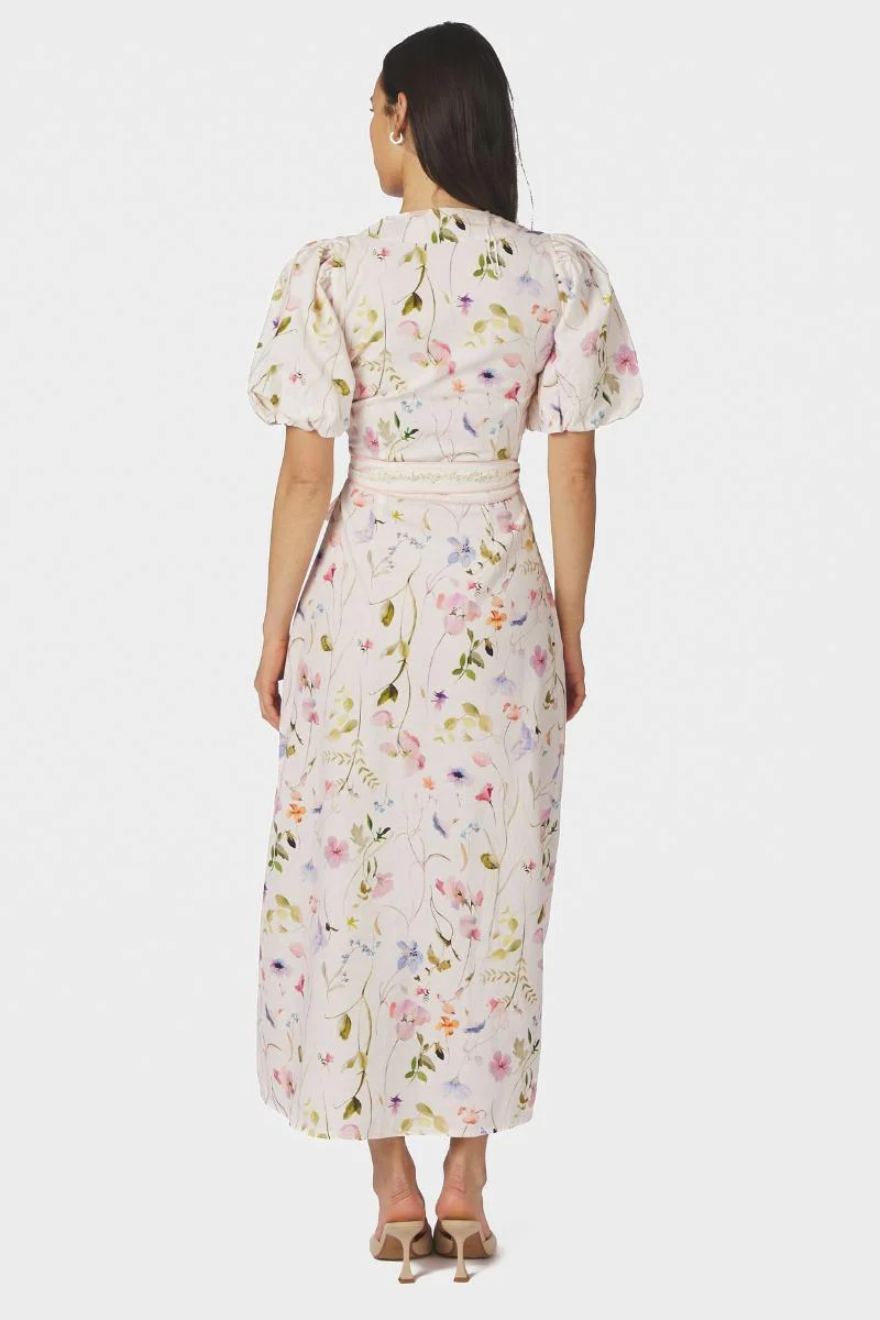 Clarine Flower Dress | Off White | Kjole fra Neo Noir - Image 8