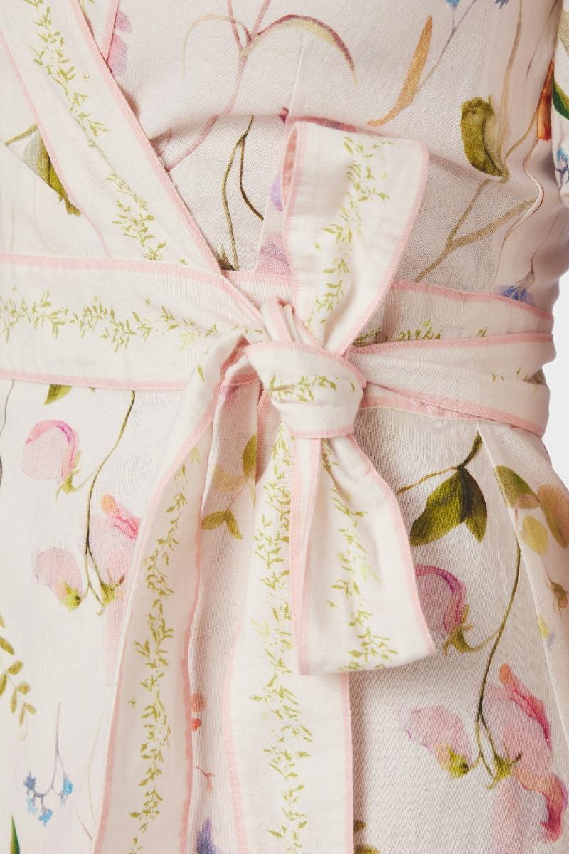 Clarine Flower Dress | Off White | Kjole fra Neo Noir - Image 9