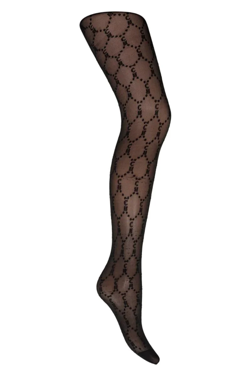 Logo Stockings | Black | Strømper fra Copenhagen Muse - Image 3