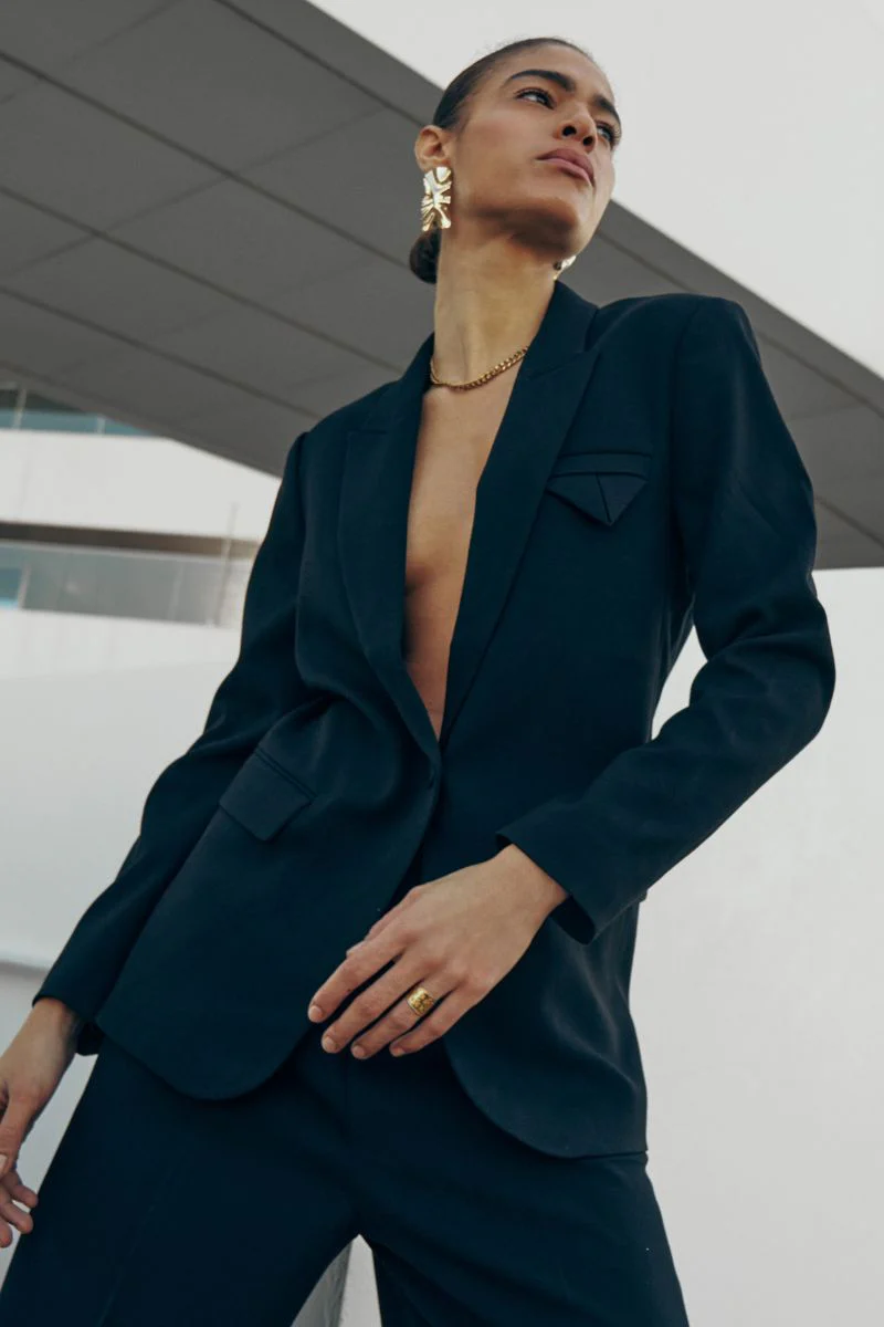 Tailor Jacket | Black solid | Blazer fra Copenhagen Muse - Image 3