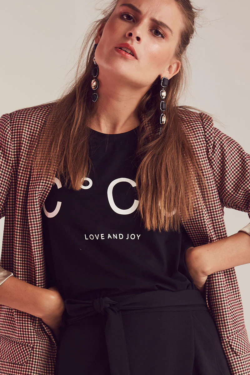 Coco Signature Tee | Sort | T-shirt fra Co'couture - Image 3