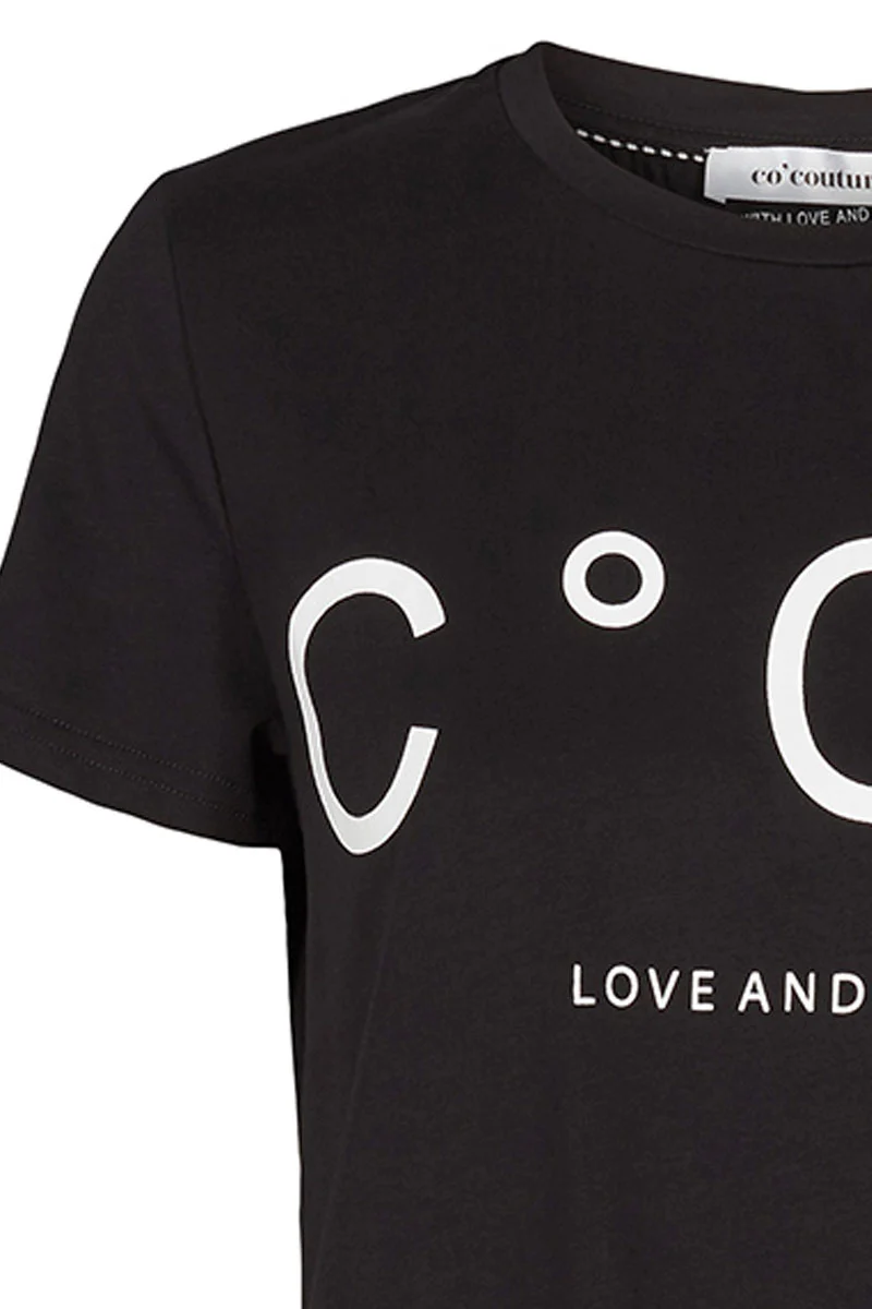 Coco Signature Tee | Sort | T-shirt fra Co'couture - Image 5