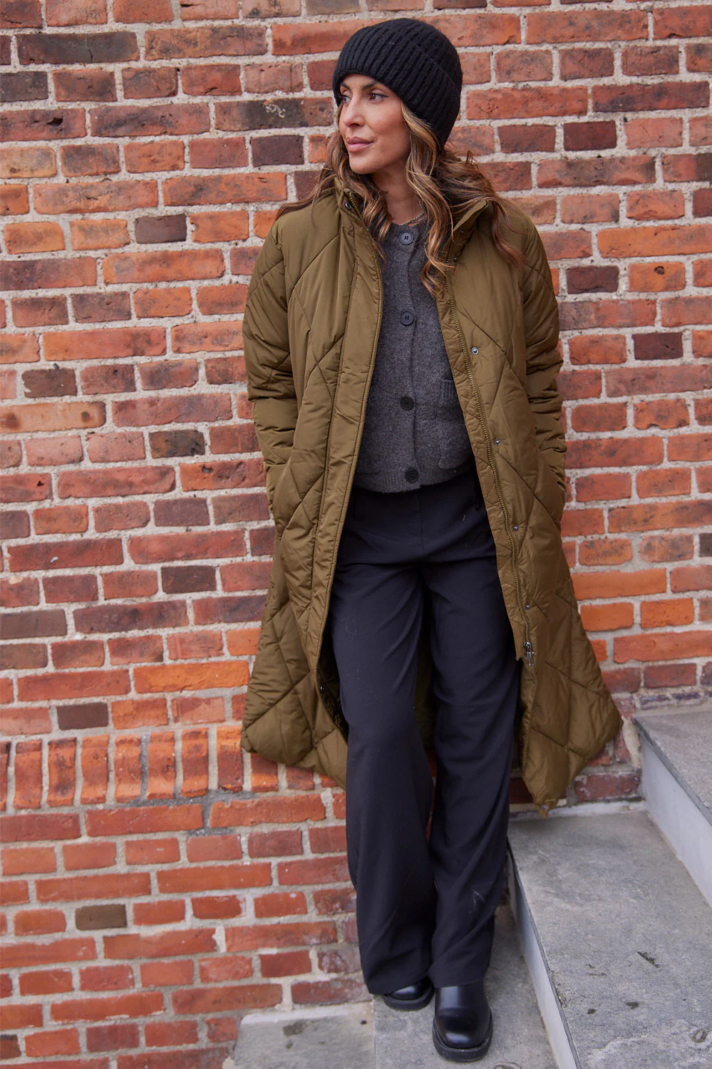 Cora Coat | Army | Frakke fra Statebird - Image 2