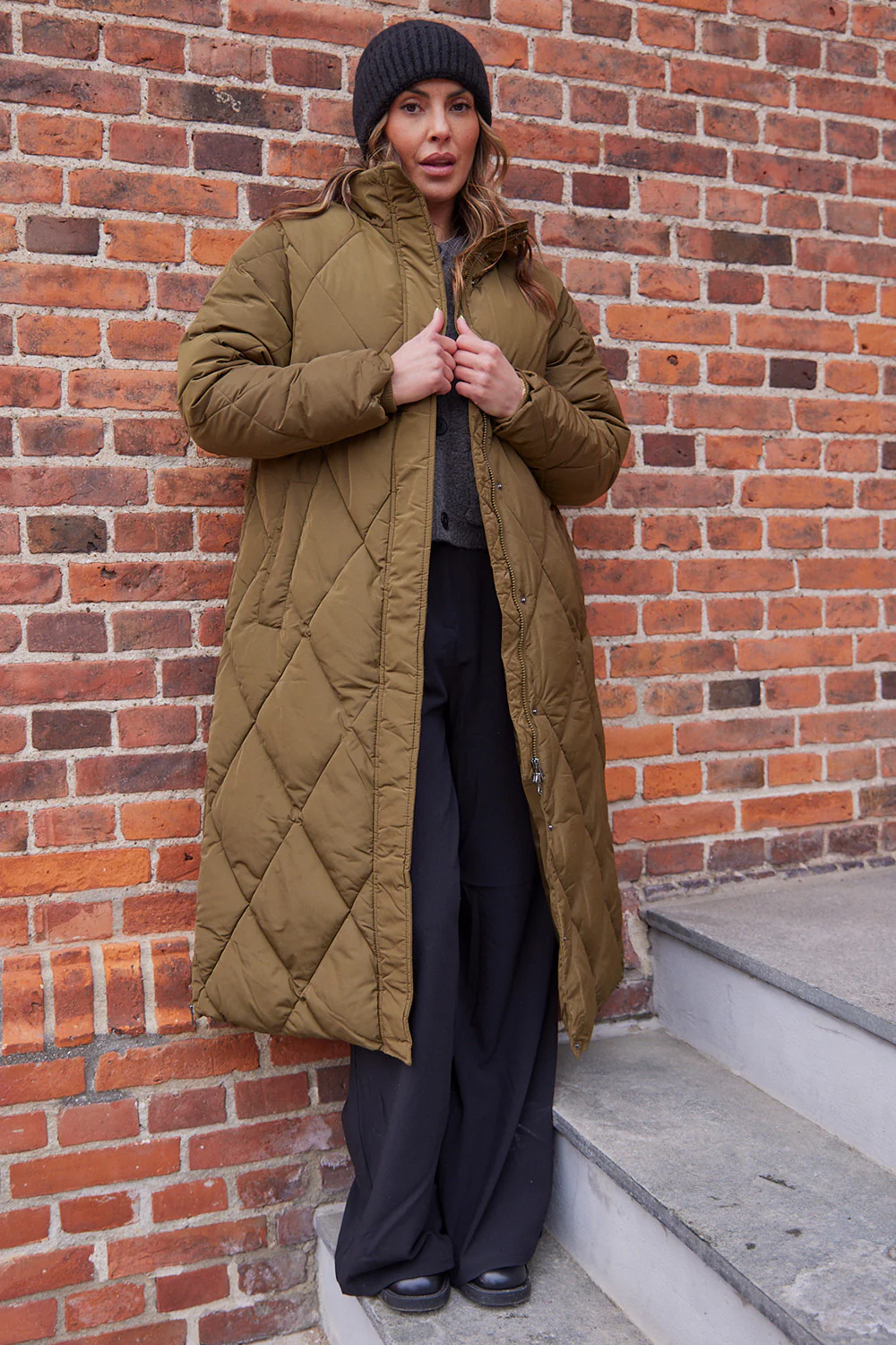 Cora Coat | Army | Frakke fra Statebird - Image 4