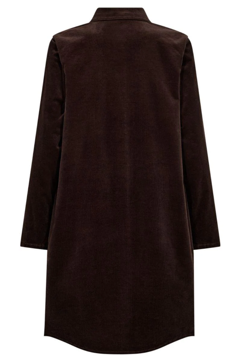 Cordy Dress 206989 | Coffee Bean | Kjole fra Freequent - Image 2