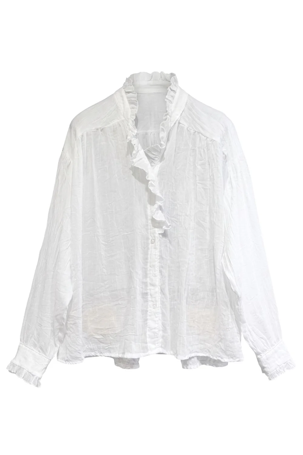 Cotton Light Shirt | White | Skjorte fra Atelier C - Image 2