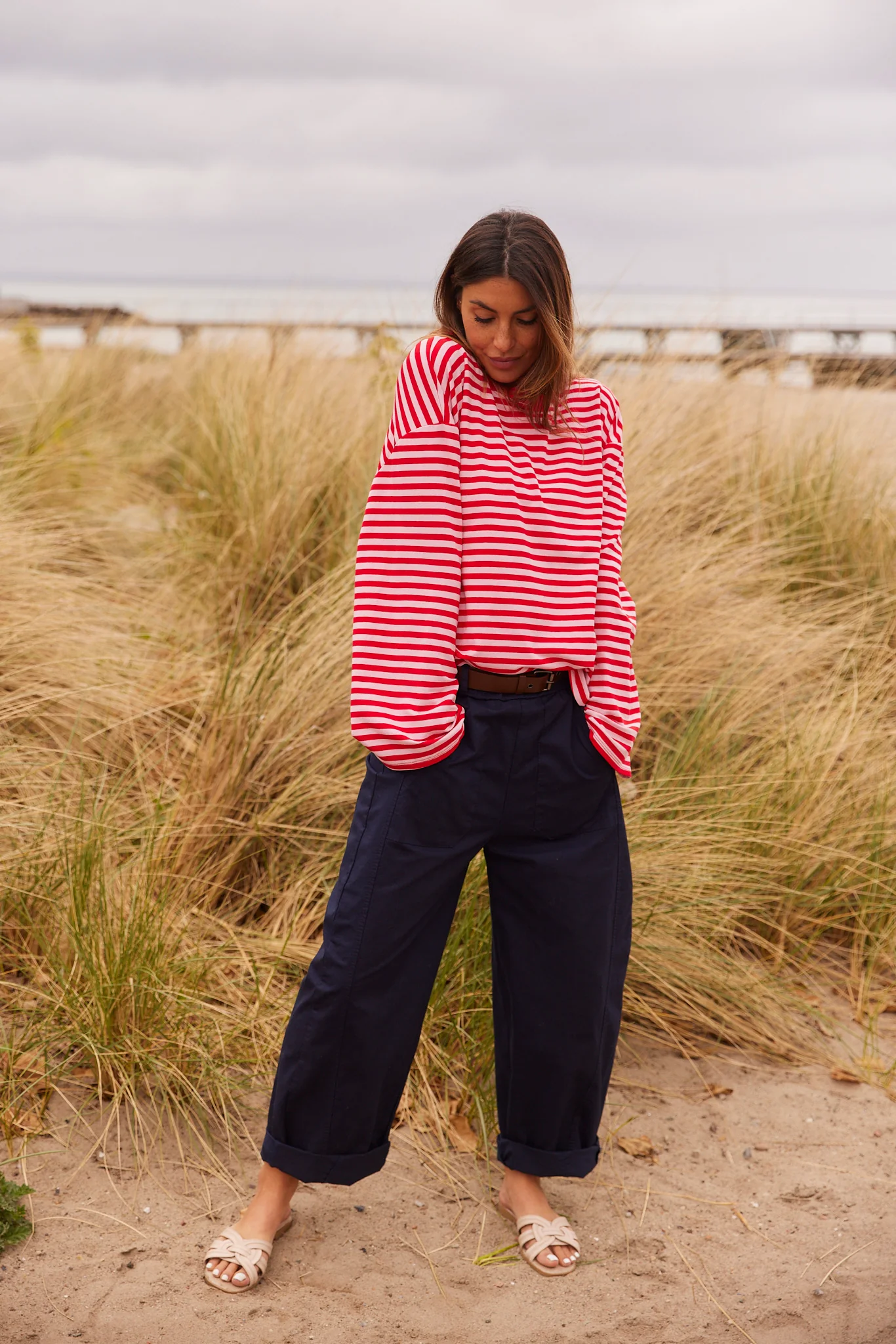 Cotton Pants | Navy | Bukser fra Atelier C - Image 2