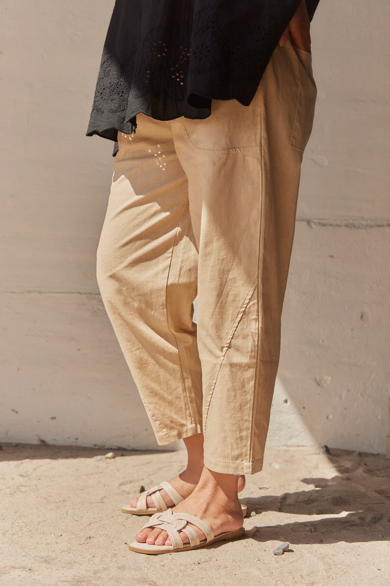 Cropped Pants FY016 | Beige | Bukser fra Atelier C